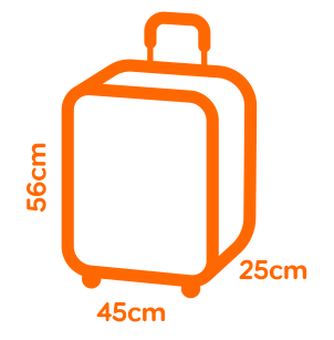 Grand sac dans le compartiment au-dessus de votre tête
