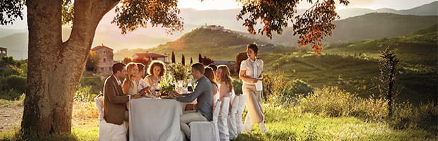 Garden lunch party