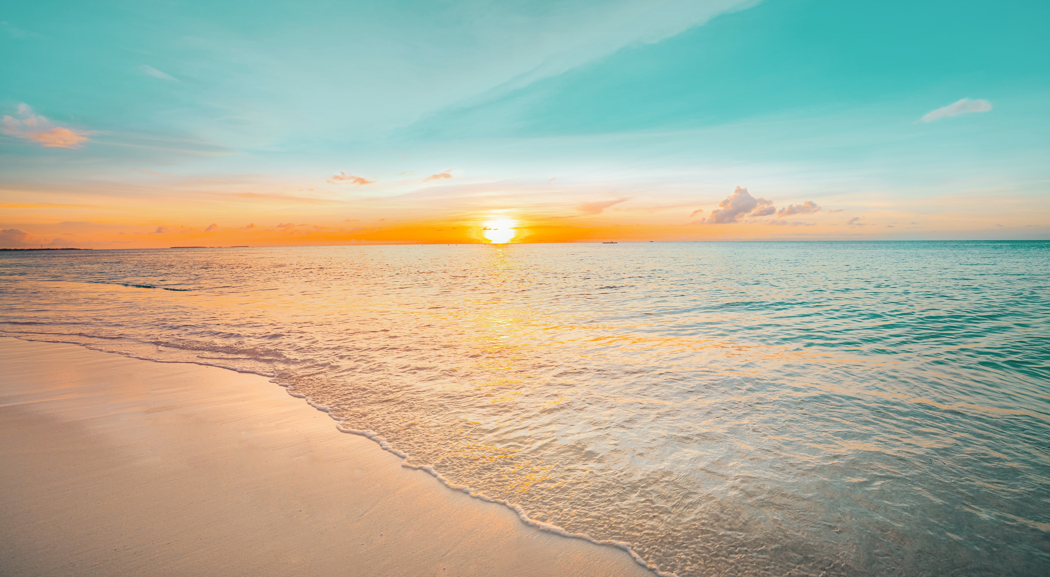 A sunny beach holiday setting