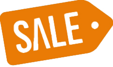 orange sale tag