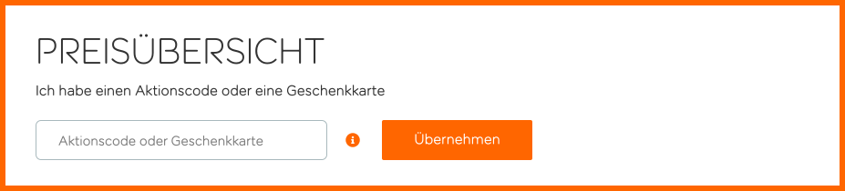 Use voucher or add promo code